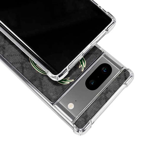 NBA Milwaukee Bucks Rusted Dark Google Pixel 7a Clear Case